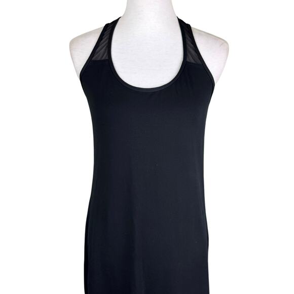 Tommy Bahama Black Sleeveless Sheer Mesh Slim Fit Maxi Dress - Picture 3 of 7